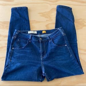 Anthropologie Pilcro & the Letter Press Skinny Jeans Dark Wash Denim Size 29